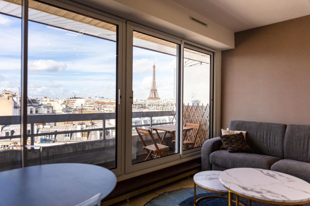 פריז Appartement Vue Tour Eiffel מראה חיצוני תמונה